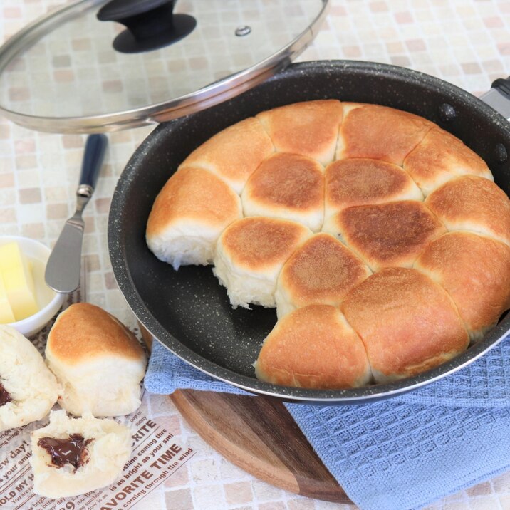 フライパンで作るちぎりパン